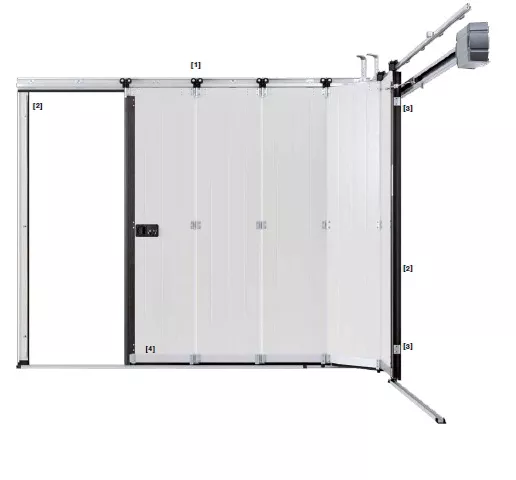 Sliding garage doors